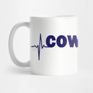 Cowboys heartbeat Mug